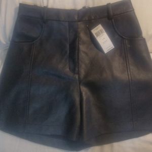 BCBG MAXAZRIA Faux leather shorts